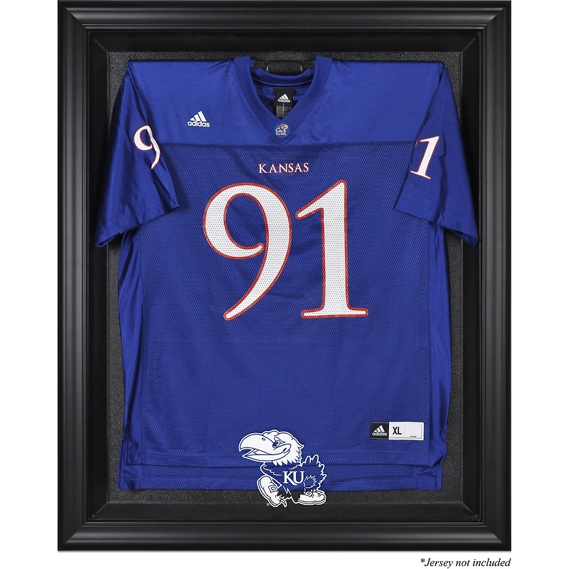 Kansas Jayhawks Black Framed Logo Jersey Display Case
