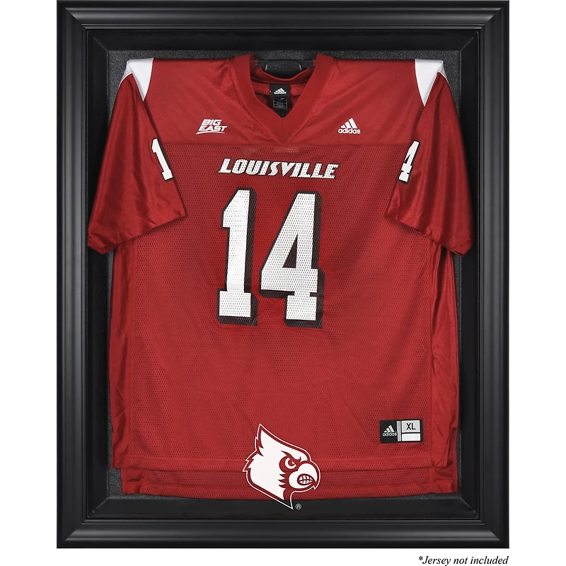 Louisville Cardinals Black Framed Logo Jersey Display Case