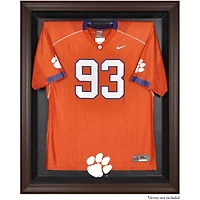 Clemson Tigers Brown Framed Logo Jersey Display Case