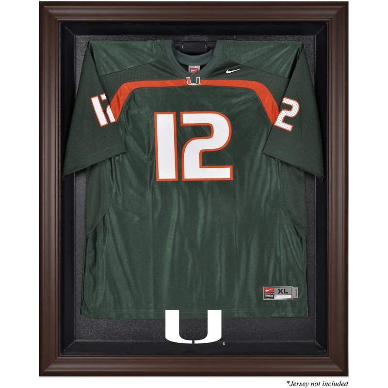 Miami Hurricanes Framed Logo Jersey Display Case