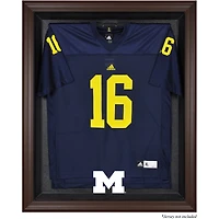Michigan Wolverines Brown Framed Logo Jersey Display Case