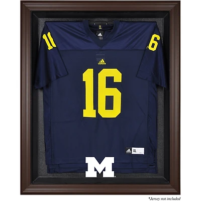 Michigan Wolverines Brown Framed Logo Jersey Display Case