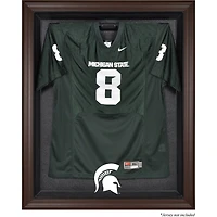 Michigan State Spartans Brown Framed Logo Jersey Display Case