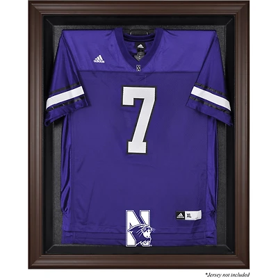 Northwestern Wildcats Brown Framed Logo Jersey Display Case