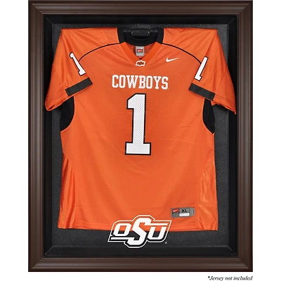 Oklahoma State Cowboys Brown Framed Logo Jersey Display Case