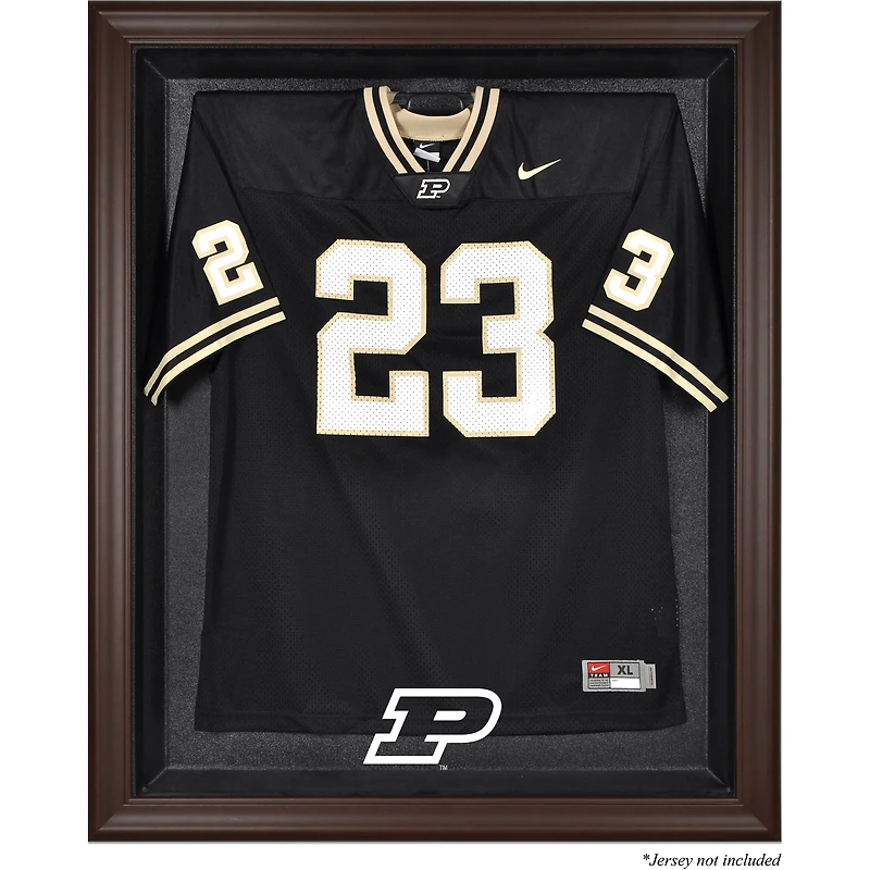 Purdue Boilermakers Brown Framed Logo Jersey Display Case
