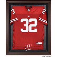 Wisconsin Badgers Brown Framed Logo Jersey Display Case
