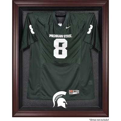Michigan State Spartans Mahogany Framed Logo Jersey Display Case
