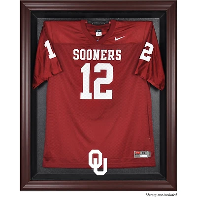 Oklahoma Sooners Mahogany Framed Logo Jersey Display Case