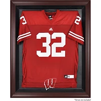 Wisconsin Badgers Mahogany Framed Logo Jersey Display Case