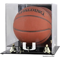 Miami Hurricanes Golden Classic Logo Basketball Display Case with Mirror Back