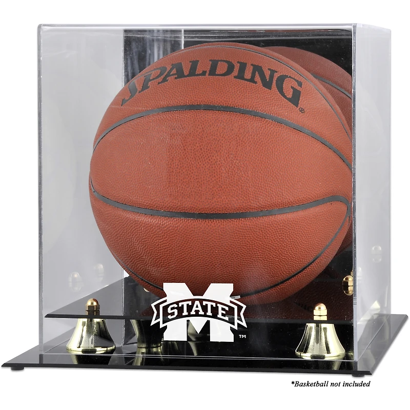 Mississippi State Bulldogs Golden Classic Logo Basketball Display Case with Mirror Back