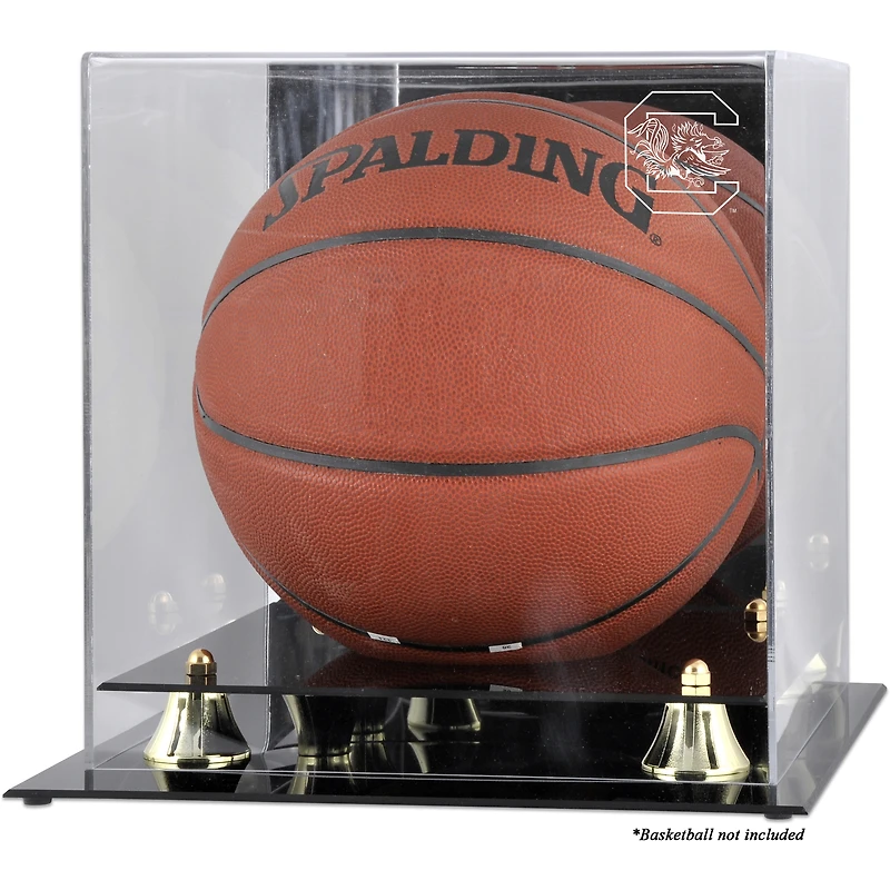 South Carolina Gamecocks Golden Classic Logo Basketball Display Case with Mirror Back