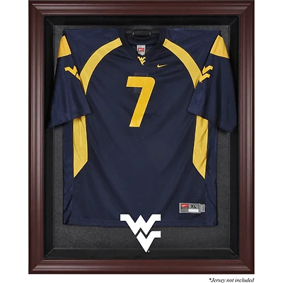 West Virginia Mountaineers Mahogany Framed Logo Jersey Display Case