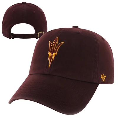 Men's '47 Maroon Arizona State Sun Devils Clean Up Adjustable Hat