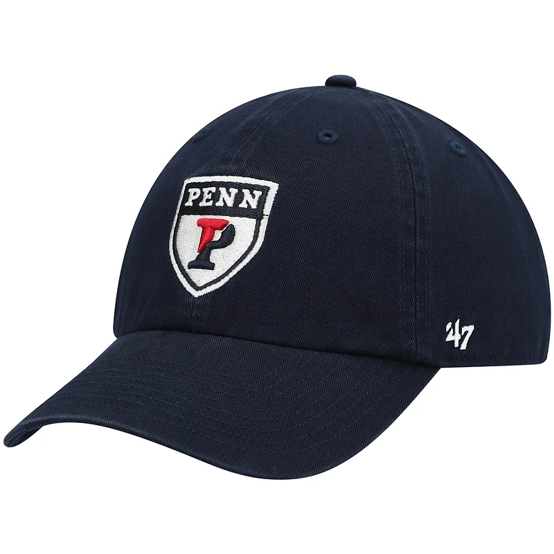 Men's '47 Navy Pennsylvania Quakers Clean Up Adjustable Hat