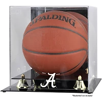 Alabama Crimson Tide Golden Classic Logo Basketball Display Case with Mirror Back