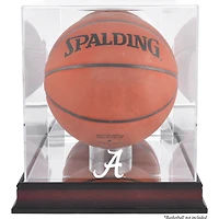 Alabama Crimson Tide Mahogany Antique Finish Basketball Display Case with Mirror Back