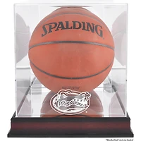 Florida Gators Mahogany Antique Finish Basketball Display Case with Mirror Back