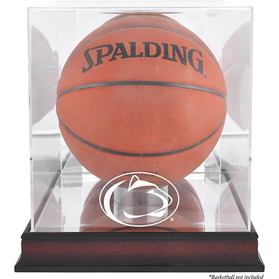 Penn State Nittany Lions Mahogany Antique Finish Basketball Display Case with Mirror Back