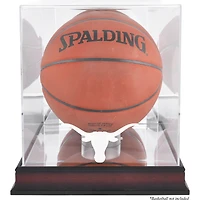 Texas Longhorns Mahogany Antique Finish Basketball Display Case with Mirror Back