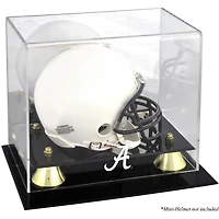 Alabama Crimson Tide Golden Classic Logo Mini Helmet Display Case