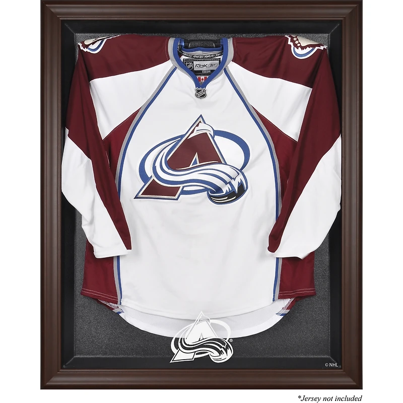 Colorado Avalanche Brown Framed Logo Jersey Display Case