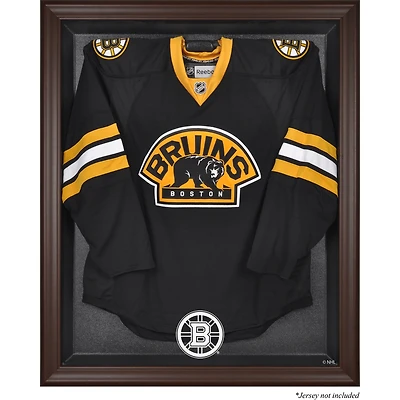 Boston Bruins Brown Framed Logo Jersey Display Case