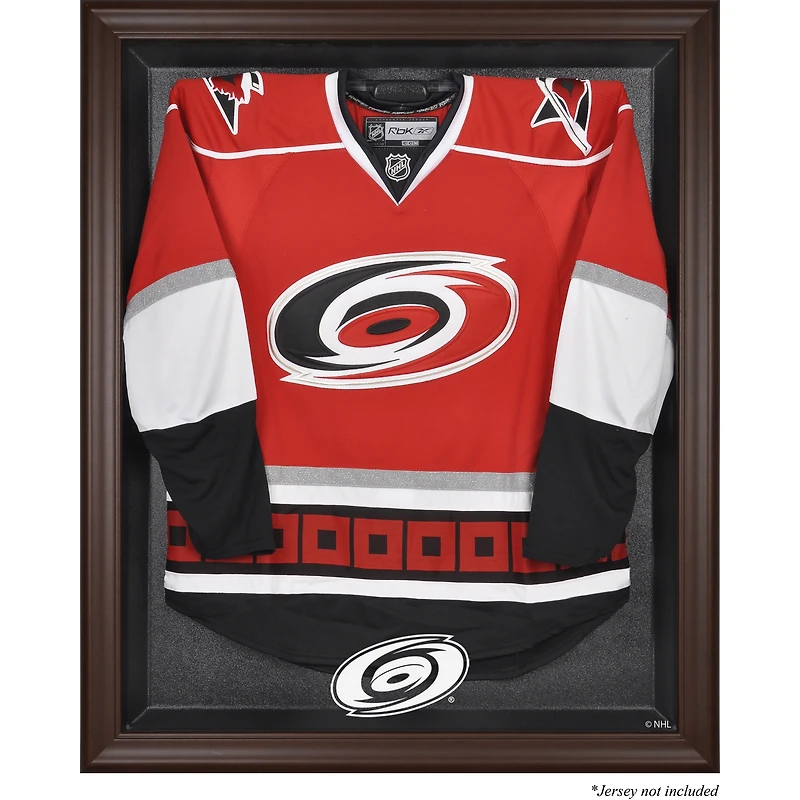 Carolina Hurricanes Brown Framed Logo Jersey Display Case