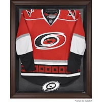 Carolina Hurricanes Brown Framed Logo Jersey Display Case