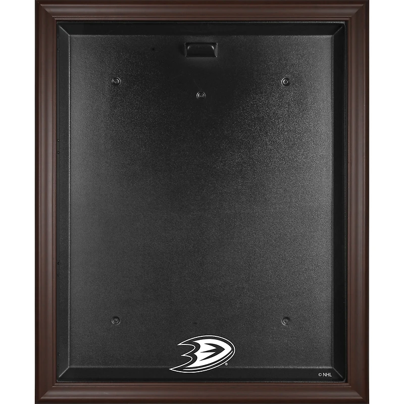 Anaheim Ducks Brown Framed Logo Jersey Display Case