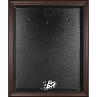 Anaheim Ducks Brown Framed Logo Jersey Display Case
