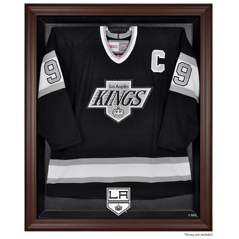 Los Angeles Kings Brown Framed Logo Jersey Display Case