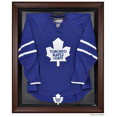 Toronto Maple Leafs (1970-2016) Brown Framed Logo Jersey Display Case