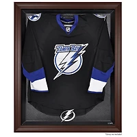 Tampa Bay Lightning Brown Framed Logo Jersey Display Case