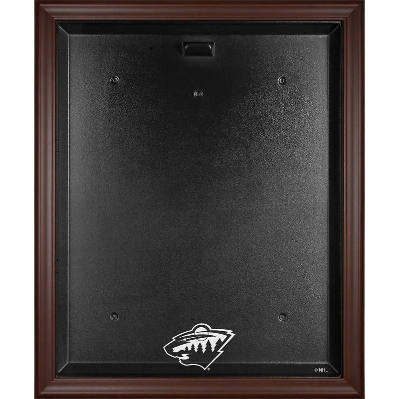 Minnesota Wild Brown Framed Logo Jersey Display Case