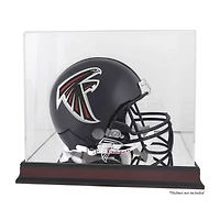 Atlanta Falcons Mahogany Helmet Logo Display Case with Mirror Back