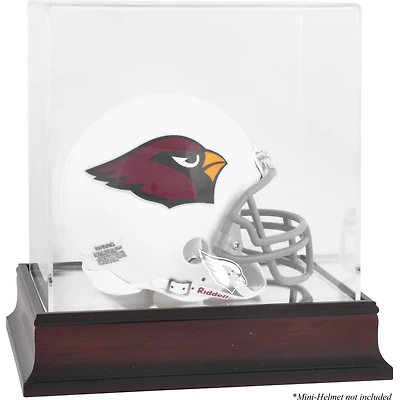 Arizona Cardinals Mahogany Logo Mini Helmet Display Case