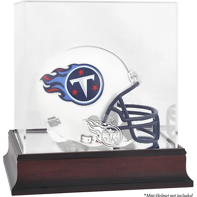 Tennessee Titans Mahogany Logo Mini Helmet Display Case