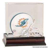 Miami Dolphins (2013-Present) Mahogany Mini Helmet Display Case