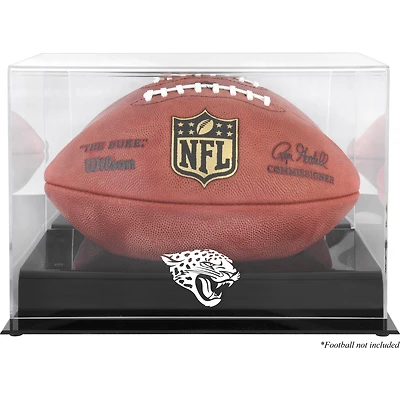 Jacksonville Jaguars (2013-Present) Black Base Football Display Case with Mirror Back