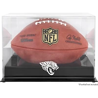 Jacksonville Jaguars (2013-Present) Black Base Football Display Case with Mirror Back