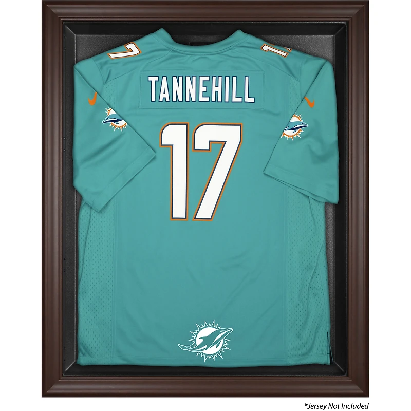 Miami Dolphins (2013-Present) Brown Framed Jersey Display Case