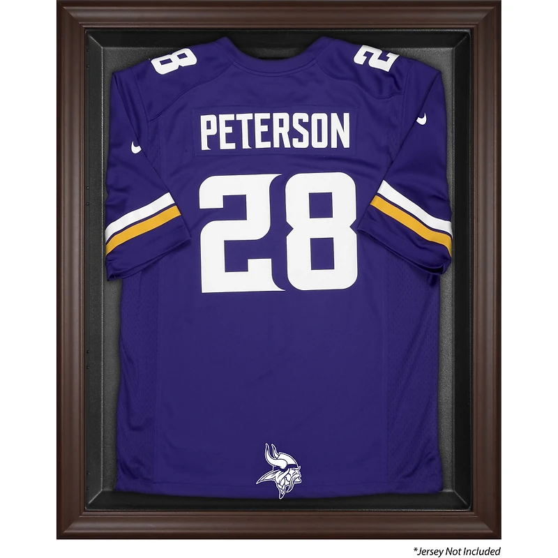 Minnesota Vikings (2013-Present) Brown Framed Jersey Display Case