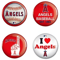 WinCraft Los Angeles Angels 4-Pack Button Set