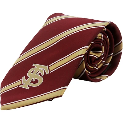 Men's Florida State Seminoles Woven Poly Striped Tie