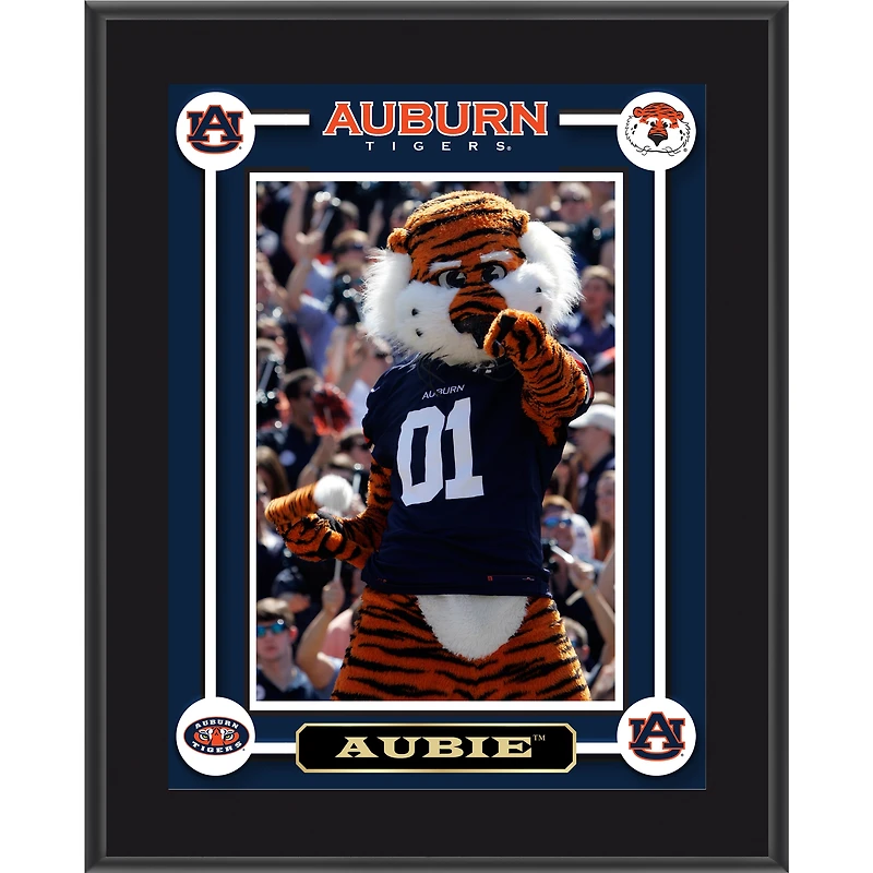 Auburn Tigers Aubie Mascot 10.5'' x 13'' Sublimated Plaque