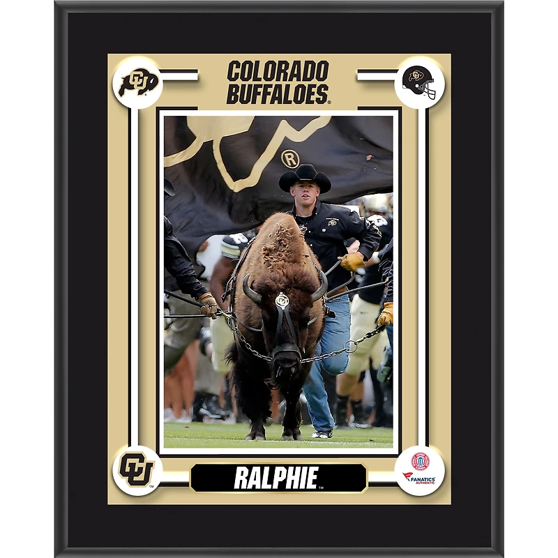 Colorado Buffaloes Ralphie Mascot 10.5'' x 13'' Sublimated Plaque