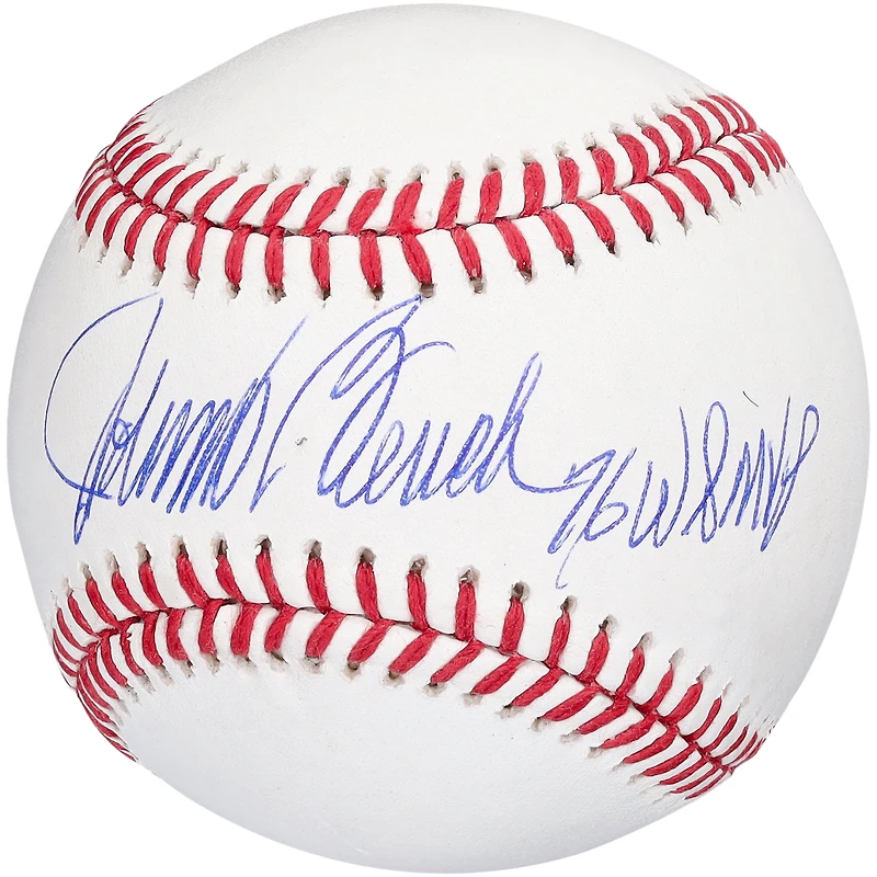 Johnny Bench Cincinnati Reds Autographed Baseball with "76 WS MVP" Inscription