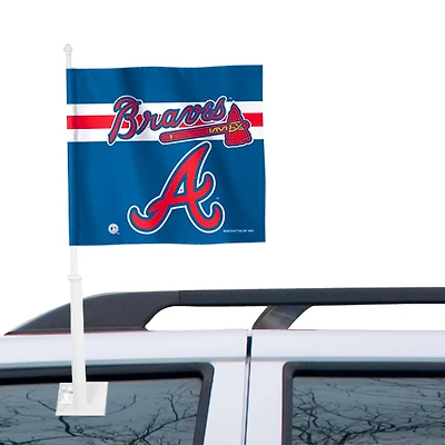 WinCraft Atlanta Braves Double-Sided Car Flag - Navy Blue